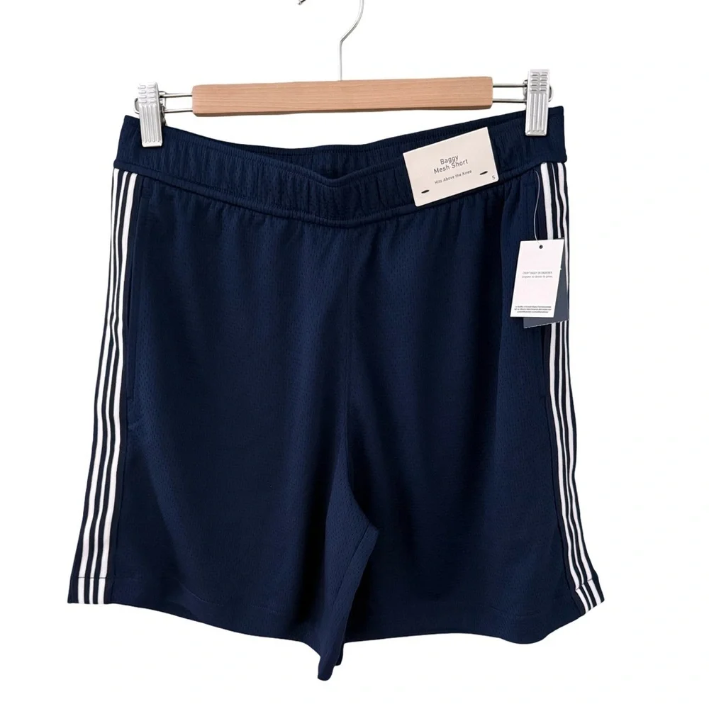 Hollister Men's Navy Baggy Mesh Basketball Shorts NWT Size S